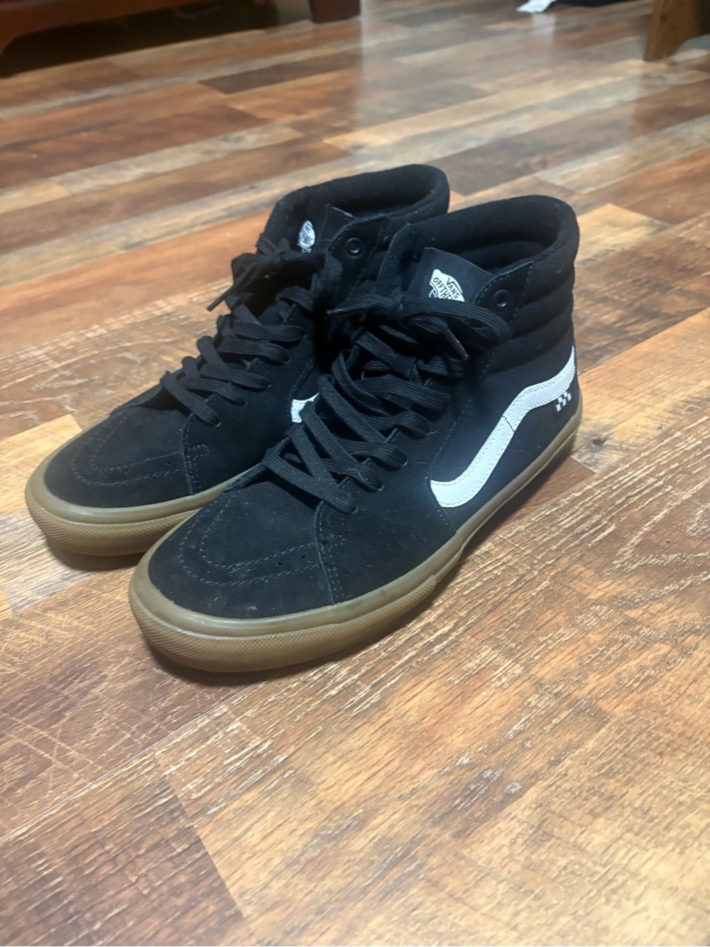 Vans Men’s Black Suede High-Top Sneakers